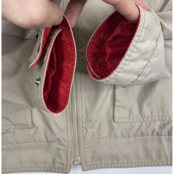 Vintage London Fog Jacket Mens 42 Beige Lightweight Windbreaker Classic - Picture 5 of 11